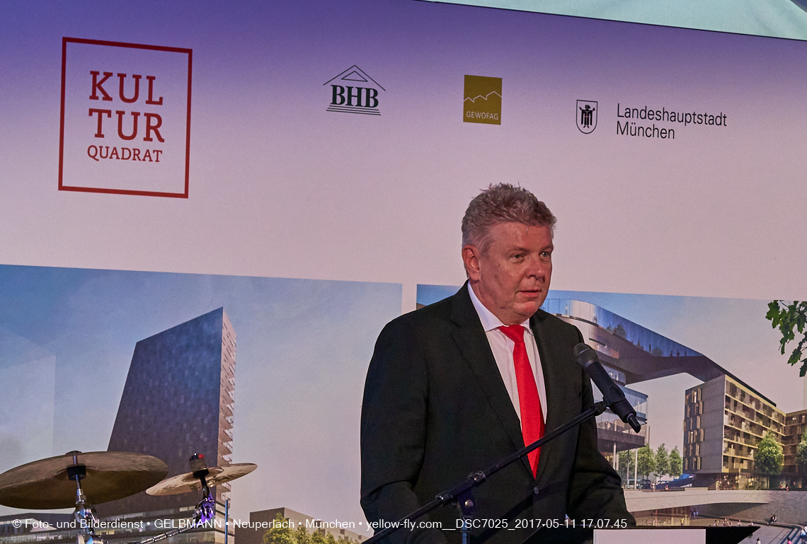 11. Mai 2017 - Grundsteinlegung für die LOGE und dem Kulturquadrat in Neuperlach